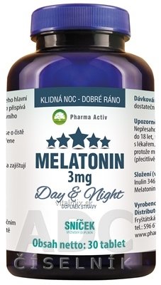 Pharma Activ MELATONÍN Day&Night SNÍČEK 3 mg tbl 1x30 ks
