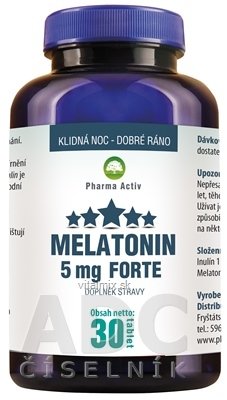 Pharma Activ MELATONÍN Sníček 5 mg FORTE tbl 1x30 ks