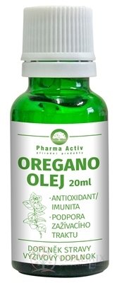 Pharma Activ OREGANO OLEJ kvapky 1x20 ml