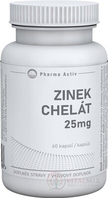 Pharma Activ ZINOK Chelát 25 mg cps 1x60 ks