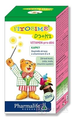 Pharmalife Vitamín D3 + K2 pre deti kvapky 1x30 ml