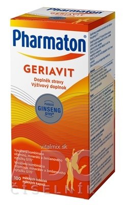 Pharmaton GERIAVIT cps (výživový doplnok 2019 - Sanofi) 1x100 ks