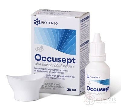 Occusept ENEO očné kvapky, s vaničkou, 1x20 ml