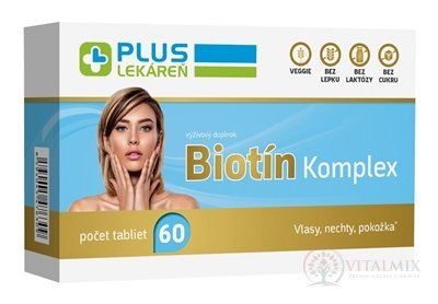 PLUS LEKÁREŇ Biotín Komplex tbl 1x60 ks