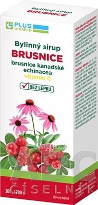 PLUS LEKÁREŇ Bylinný sirup BRUSNICE 1x200 ml