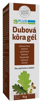 PLUS LEKÁREŇ Dubová kôra gél 1x75 g