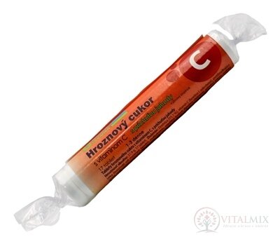 PLUS LEKÁREŇ Hroznový cukor s vitamínom C tbl, s príchuťou jahody 1x17 ks