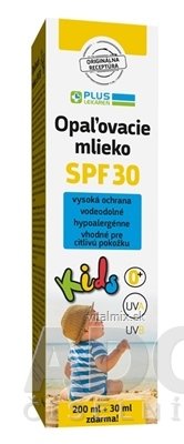 PLUS LEKÁREŇ Opaľovacie mlieko Kids SPF 30 1x230 ml