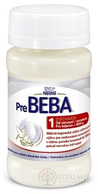 PreBEBA 1 DISCHARGE mliečna dojčenská výživa (pre novorodencov do 1800 g)(inov.2020) 1x90 ml