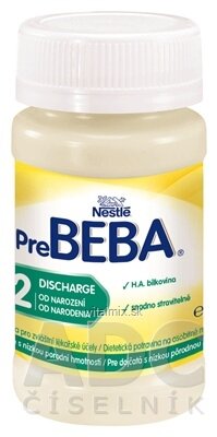 PreBEBA 2 DISCHARGE dietetická potravina pre dojčatá od narodenia  (inov. 2016) 1x90 ml