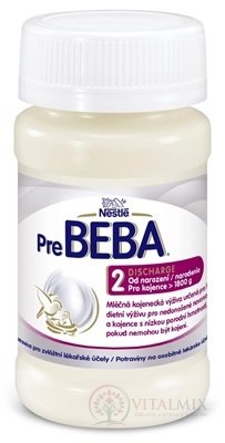 PreBEBA 2 DISCHARGE mliečna dojčenská výživa (pre novorodencov nad 1800 g)(inov.2020) 1x90 ml