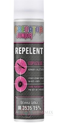 PREDATOR REPELENT JUNIOR sprej proti komárom a kliešťom 1x90 ml