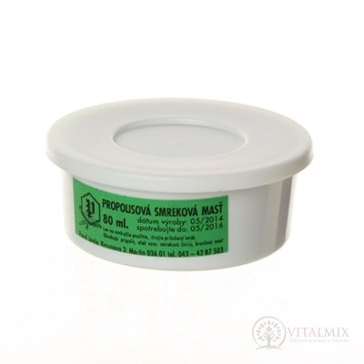 Prír. farmácia PROPOLISOVA SMREKOVA MAST 1x80 ml