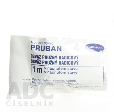 PRUBAN sieťový hadicový obväz, veľ.4 lakeť, koleno, členok (3cmx1m) 1x1 ks