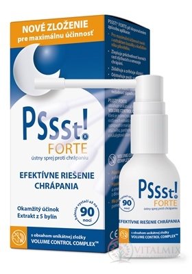 Pssst! FORTE ústny sprej proti chrápaniu zdravotnícka pomôcka 1x25 ml