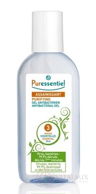 PURESSENTIEL Antibakteriálny gél na ruky 3 esenciálne oleje 1x80 ml