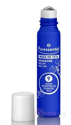 PURESSENTIEL Roll-on pri bolesti hlavy 9 esenciálnych olejov 1x5 ml