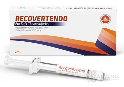 RECOVERTENDO periartikulárna injekcia s kyselinou hyalurónovou 20 mg a kolagén tripeptidom 10 mg, 1x2 ml