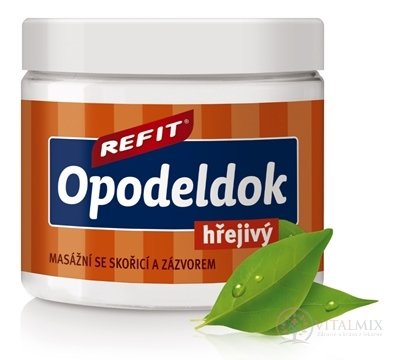 REFIT OPODELDOK hrejivý masážny, so škoricou, zázvorom a kapsaicínom 1x200 ml