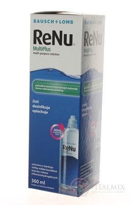 ReNu MultiPlus roztok na kontaktné šošovky (modrý) 1x360 ml