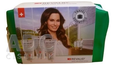 Revalid Travel Set Proteínový šampón 30 ml + Kondicionér 30 ml + Repair Mask 30 ml, 1x1 set
