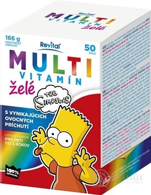 Revital MULTIVITAMÍN The Simpsons želé 1x50 ks