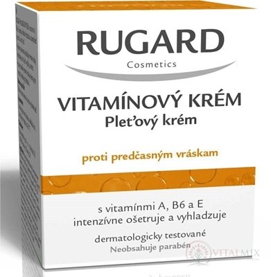 RUGARD VITAMÍNOVÝ KRÉM proti predčasným vráskam, bez parabénov, 1x50 ml