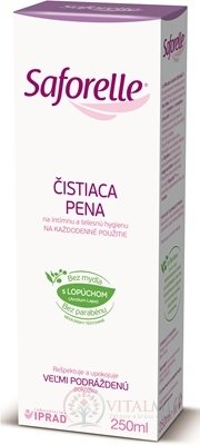 Saforelle  ČISTIACA PENA S LOPÚCHOM 1x250 ml