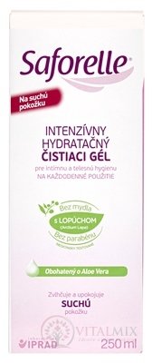 Saforelle INTENZÍVNY HYDRATAČNÝ ČISTIACI GÉL S LOPÚCHOM 1x250 ml