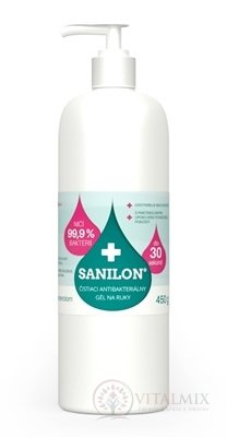 SANILON čistiaci antibakteriálny gél na ruky 1x450 g