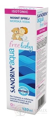 SANORIN aqua free baby nosový sprej 1x120 ml