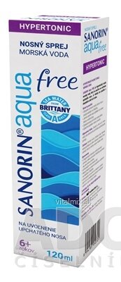 SANORIN aqua free nosový sprej 1x120 ml