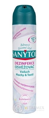 SANYTOL OSVIEŽOVAČ Vzduch sprej, kvetinová vôňa, 1x300 ml