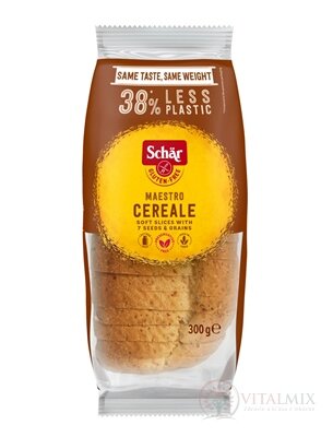 Schär MAESTRO CEREALE chlieb bezgluténový, viaczrnný, krájaný, 1x300 g