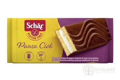 Schär PAUSA CIOK jemné pečivo bezgluténové, s mliečnym krémom, v čokoláde 10x35 g (350 g)