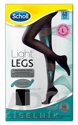 Scholl Light LEGS Kompresné pančuchové nohavice L 60 DEN, čierne, 1x1 ks