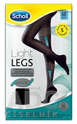 Scholl Light LEGS Kompresné pančuchové nohavice S 60 DEN, čierne, 1x1 ks