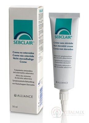 SEBCLAIR krém dermálny pri seboreickej dermatitíde 1x30 ml