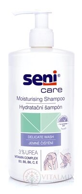 Seni Care Hydratačný šampón na vlasy, 3% Urea a vitamíny, 1x500 ml