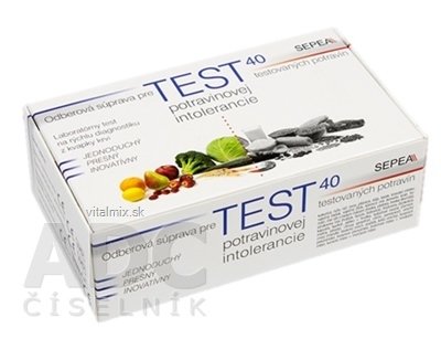 SEPEA ELISA SCREEN TEST 40 laboratórny test potravinovej intolerancie 1x1 set