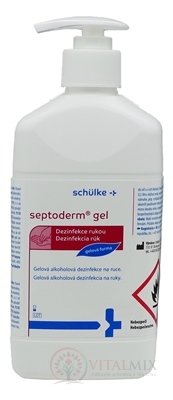 Septoderm gél dezinfekcia rúk, s dávkovačom (inov.2021) 1x500 ml