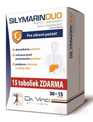 SILYMARIN DUO - DA VINCI cps 30+15 zadarmo (45 ks)