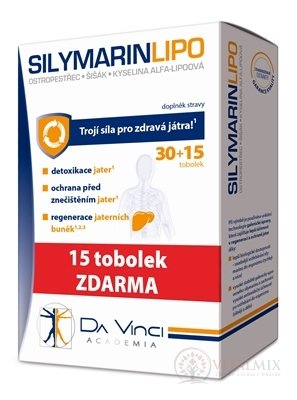 SILYMARIN LIPO - Da Vinci Academia cps 30+15 zadarmo (45 ks)