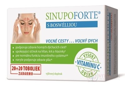 SINUPO FORTE s boswélliou cps (20 + 20 zadarmo) 1x40 ks