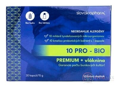 Slovakiapharm 10 PRO - BIO PREMIUM + vláknina cps 1x30 ks