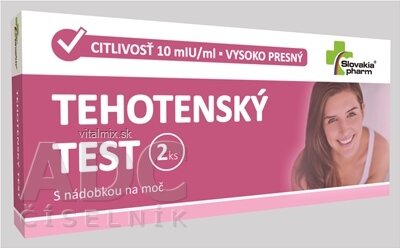 Slovakiapharm TEHOTENSKÝ TEST 1x2 ks