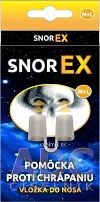 SNOREX M+L pomôcka proti chrápaniu - vložka do nosa 1x2 ks