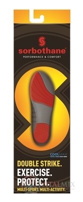 Sorbothane Double Strike gélové vložky (veľkosť 41) 1x1 pár