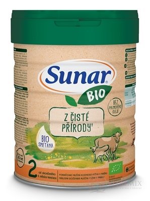 Sunar BIO 2 následná mliečna výživa (od ukonč. 6. mesiaca) 1x700 g