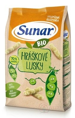 Sunar BIO Chrumky Hráškové struky (od ukonč. 12. mesiaca) 1x45 g